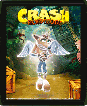 Crash Bandicoot - Framed 3D Lenticular 
