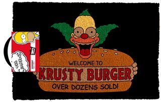 The Simpsons - Welcome To Krusty Burger Door Mat
