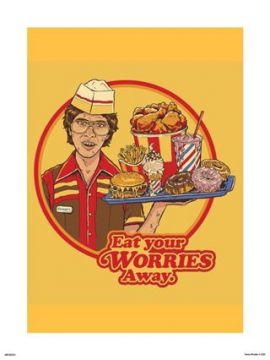 Steven Rhodes - Eat Your Worries Away Art Print