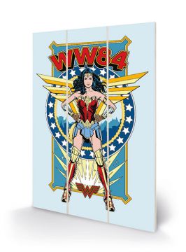 Wonder Woman - 1984 Retro Comic Wooden Wall Art