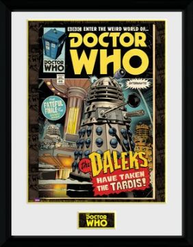 Doctor Who - Daleks Tardis Comic Framed Print